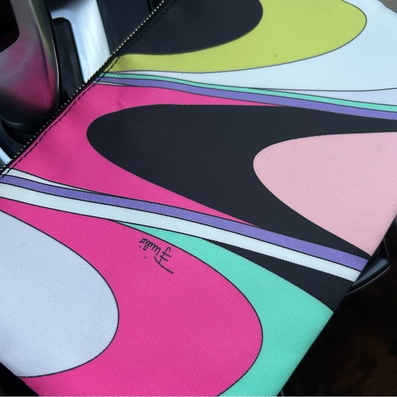 Vintage 00s Emilio Pucci Psychedelic Print Pouch - Picture 2 of 9